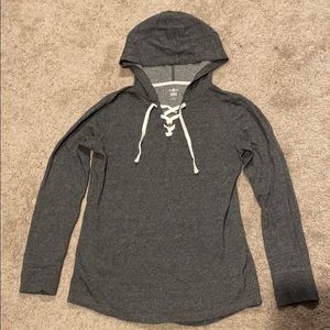 SO dark gray tunic hoodie size M